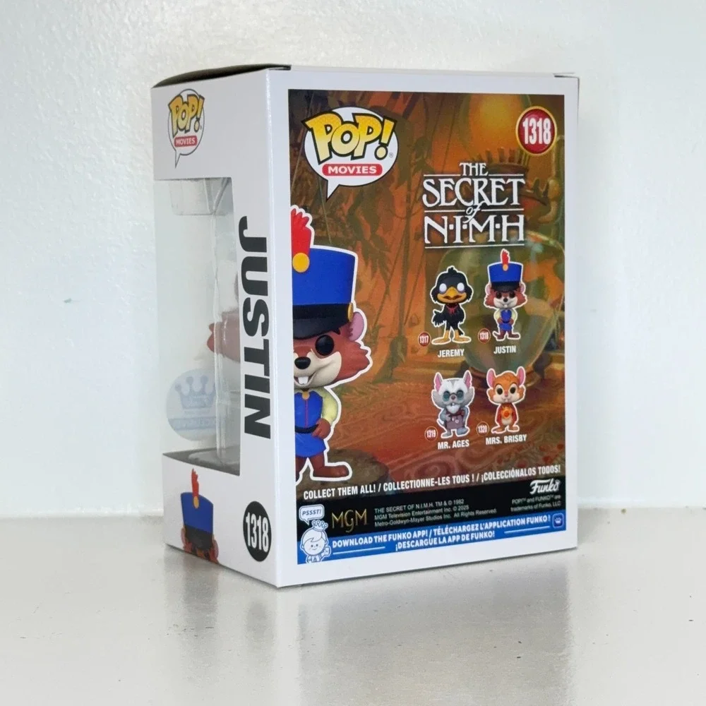Funko Pop Justin #1318 The Secret of NIMH Animated Movie Vinyl Figure